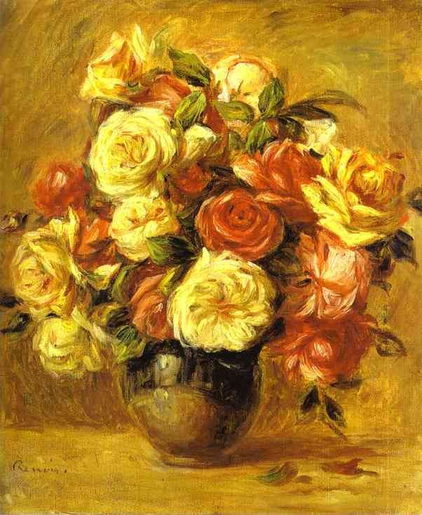 Pierre Auguste Renoir Bouquet of Roses (Bouquet de roses)